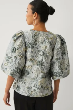 Ellos Collection Bluse med ballonærmer