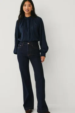 Ellos Collection Bluse med blondedetaljer