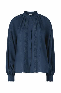Ellos Collection Bluse med blondedetaljer