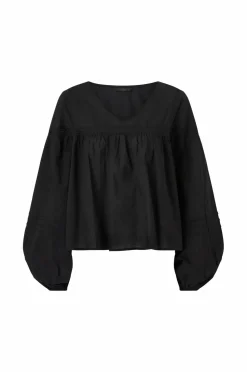 Ellos Collection Bluse med blondeindsatser