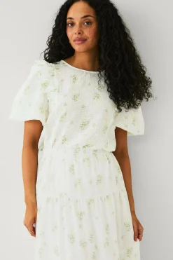 Ellos Collection Bluse med ballonærmer