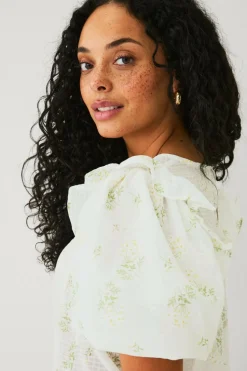 Ellos Collection Bluse med ballonærmer