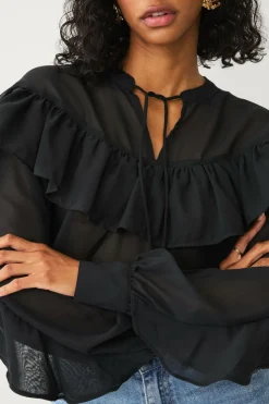 Ellos Collection Bluse med volanter