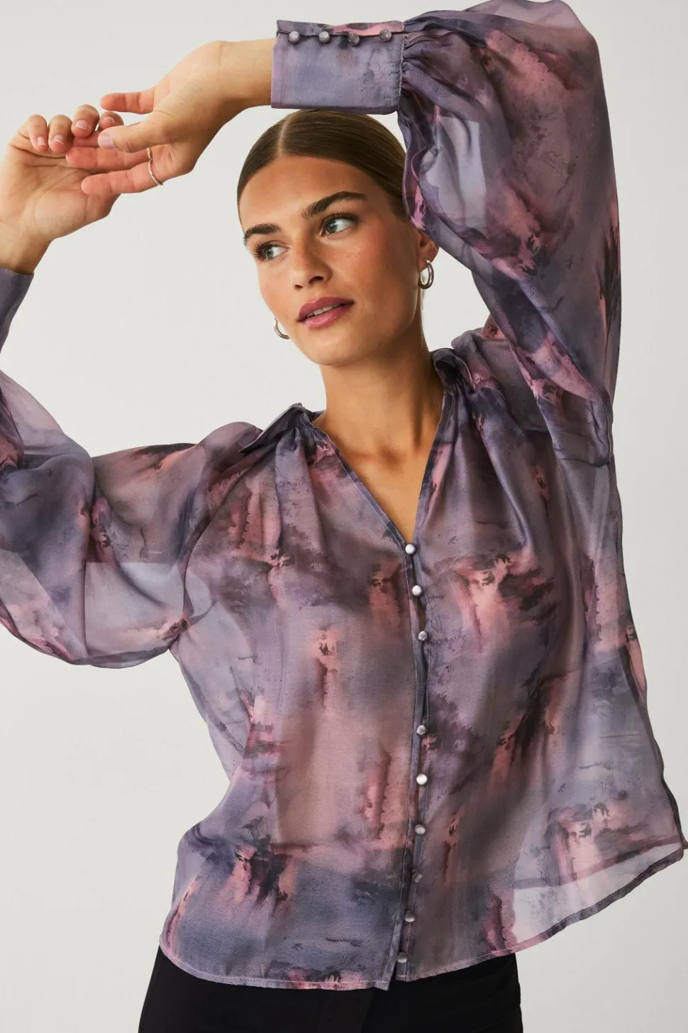 Ellos Collection Bluse med pufærmer