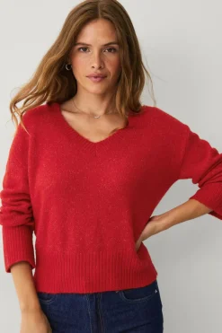 Ellos Collection Bred, v-halset trøje