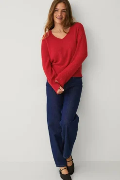 Ellos Collection Bred, v-halset trøje