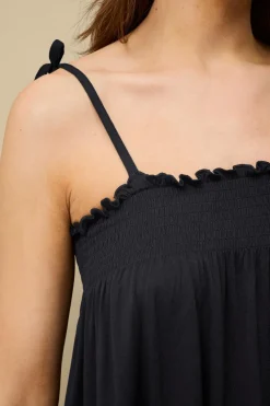 Ellos Collection Buksekjole med smocket detalje