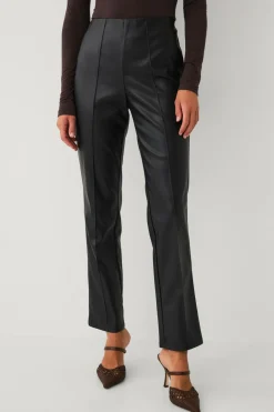 Ellos Collection Bukser i imiteret læder