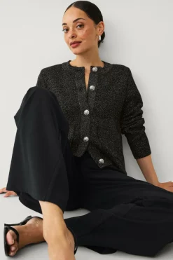 Ellos Collection Cardigan med guldfarvede knapper