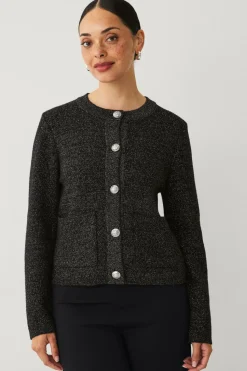 Ellos Collection Cardigan med guldfarvede knapper