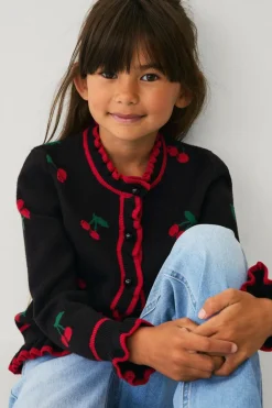 Ellos Collection Cardigan med kirsebær-mønster
