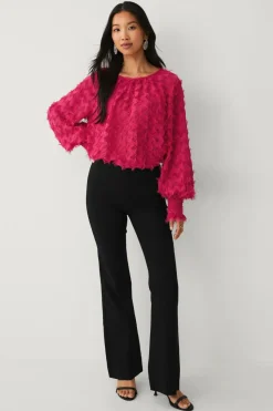 Ellos Collection Chiffonbluse med struktur