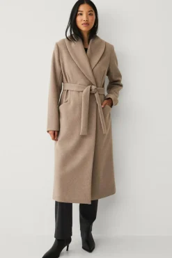 Ellos Collection Dobbeltradet frakke med sjalskrave