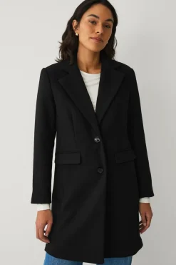 Ellos Collection Enkeltradet uldfrakke