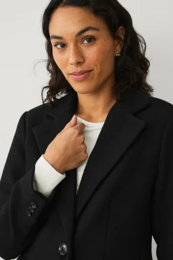 Ellos Collection Enkeltradet uldfrakke