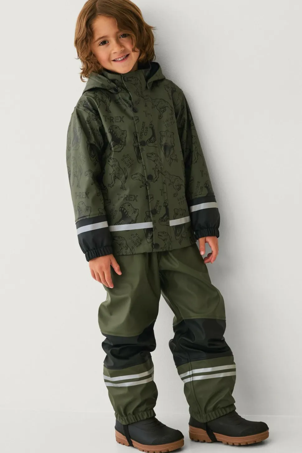 Ellos Collection Fleeceforet regnfrakke