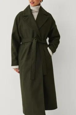 Ellos Collection Frakke med bindebælte