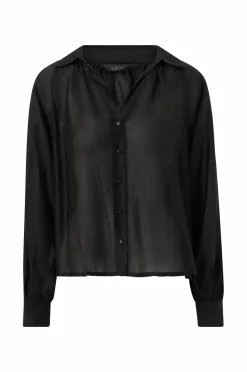 Ellos Collection Gennemsigtig bluse med v-hals