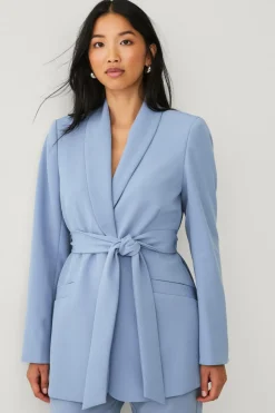 Ellos Collection Habitjakke med slips og sjalskrave