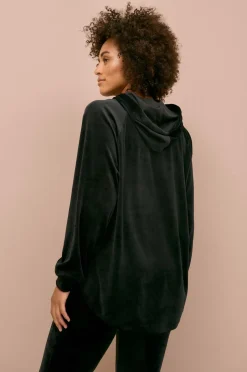 Ellos Collection Hættetrøje i velour