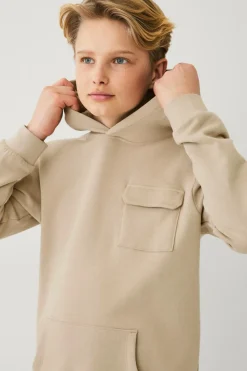 Ellos Collection Hættetrøje med brystlomme