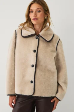 Ellos Collection Jakke i imiteret pels