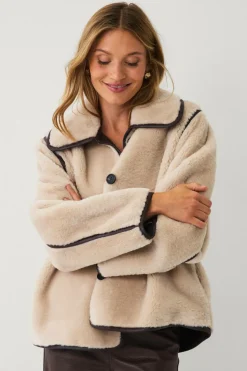 Ellos Collection Jakke i imiteret pels