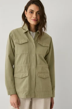 Ellos Collection Jakke i bomuldstwill