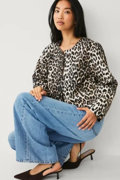 Ellos Collection Jakke med leopardprint