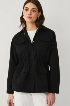 Ellos Collection Jakke i bomuldstwill