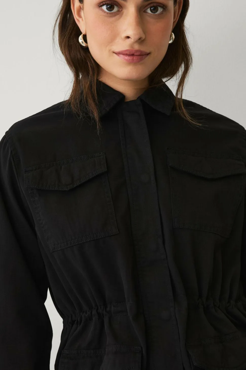 Ellos Collection Jakke i bomuldstwill