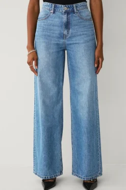 Ellos Collection Jeans med brede ben og høj talje