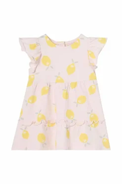 Ellos Collection Jerseykjole med flæser