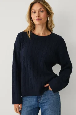 Ellos Collection Kabelstrikket Pullover