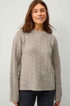 Ellos Collection Kabelstrikket Pullover