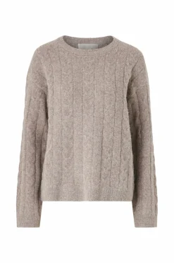 Ellos Collection Kabelstrikket Pullover