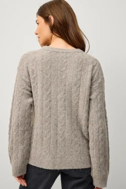 Ellos Collection Kabelstrikket Pullover