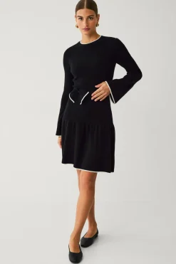 Ellos Collection Kjole med sløjfe og bindebånd