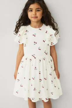 Ellos Collection Kjole med flæseærmer