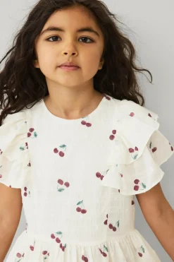 Ellos Collection Kjole med flæseærmer