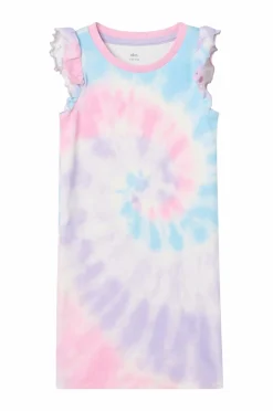 Ellos Collection Kjole med korte flæseærmer