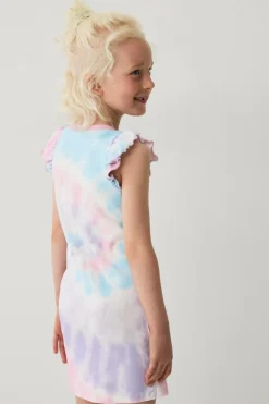 Ellos Collection Kjole med korte flæseærmer