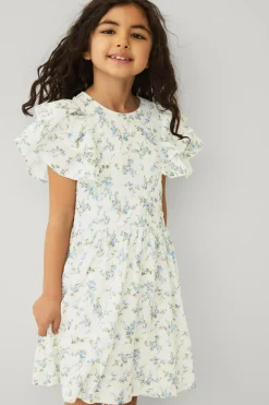 Ellos Collection Kjole med flæseærmer