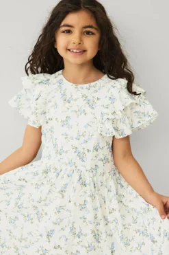 Ellos Collection Kjole med flæseærmer