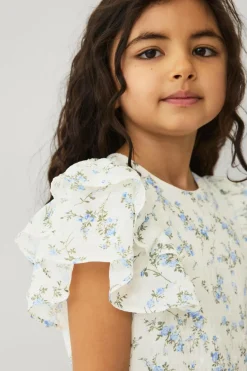 Ellos Collection Kjole med flæseærmer