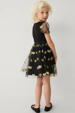 Ellos Collection Kjole med tylskørt og pufærmer