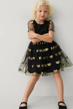 Ellos Collection Kjole med tylskørt og pufærmer