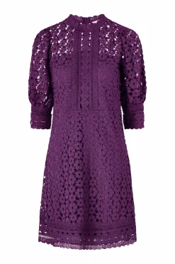 Ellos Collection Kjole i blonde med 3/4 lange ærmer