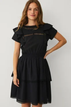 Ellos Collection Kjole med blondedetaljer