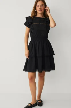 Ellos Collection Kjole med blondedetaljer